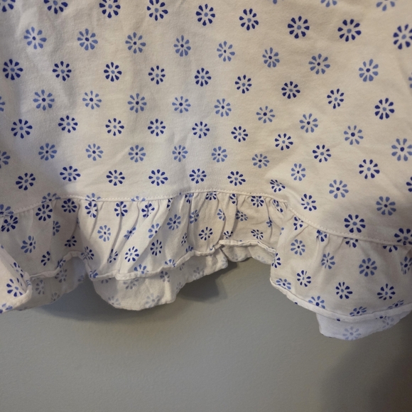 Eileen West Nightgown L White Purple Cotton Cottagecore Prairie Grandmacore - Picture 6 of 8